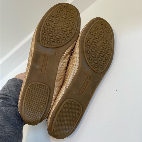Talbots Gold Shimmery Flats 8.5 - Picture 5 of 6